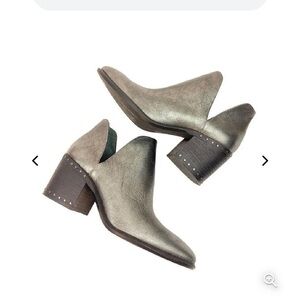 Vince Camuto Silver Ankle Boots